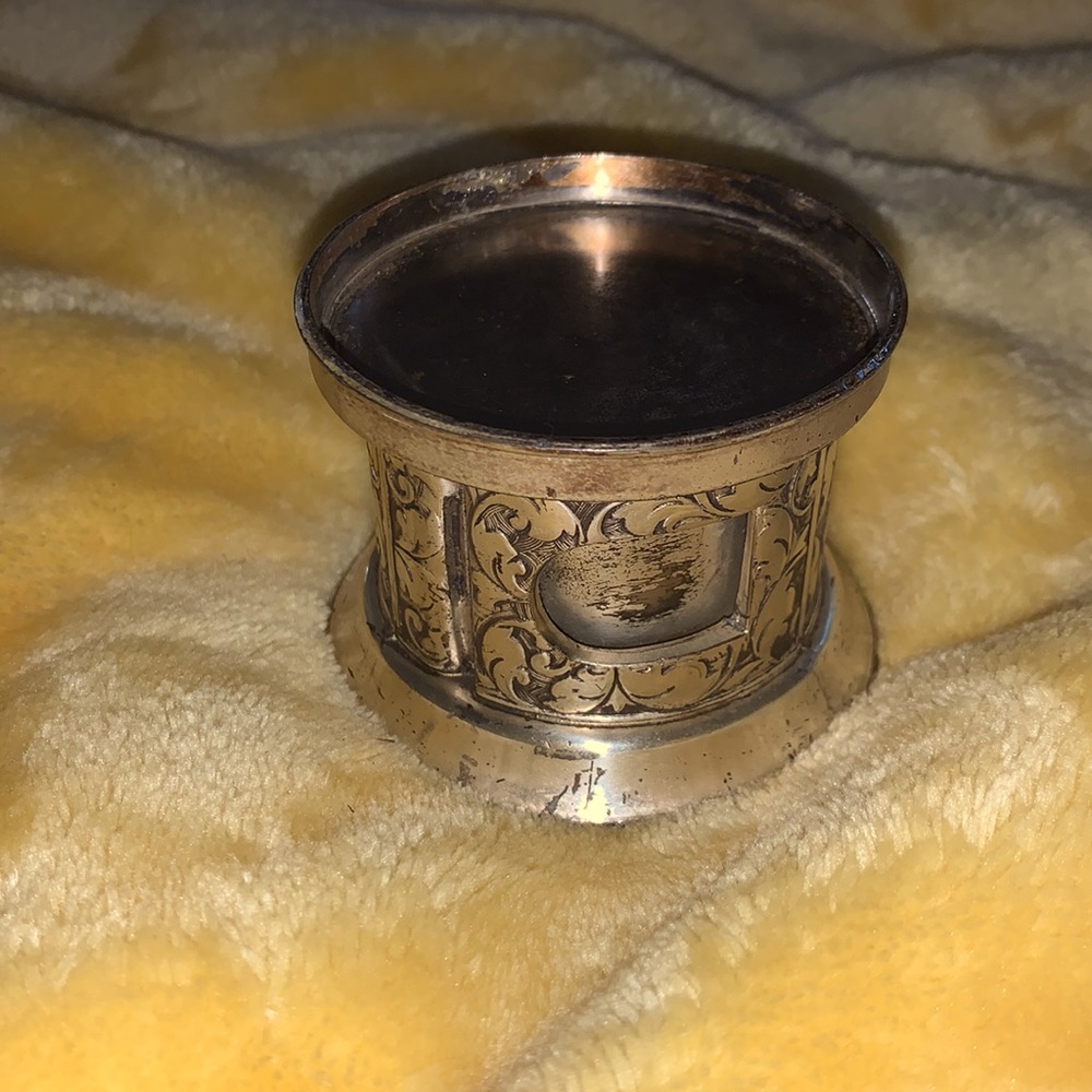 Vintage silver stamp dispenser
